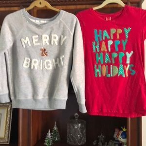 American eagle outfitters sweatshirt AND Holiday t